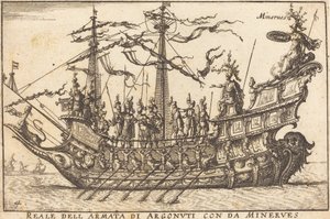 ダ・ミネルヴェスとアルゴヌーティ軍のレアル 作： Balthasar Moncornet after Remigio Cantagallina