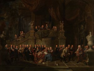 ギルドホールでのヤン・カレル・デ・ゴルドのレセプション 作： Balthasar van den Bossche