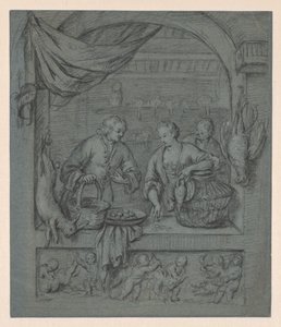 鳥の売り手 作： Balthasar van der Ast