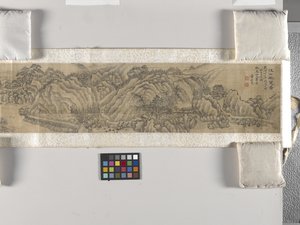 景勝（絹本墨） 作： Bangda Dong
