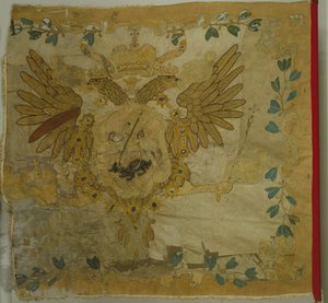 アンナ・イオアンノフナの時代の歩兵連隊の聖ジョージ旗、1730年代 作： Banners and Standards Flags