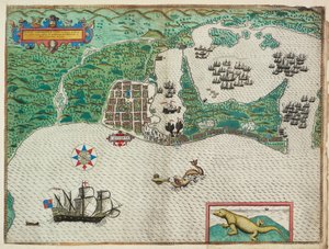 カルタヘナ 地図 作： Baptista Boazio