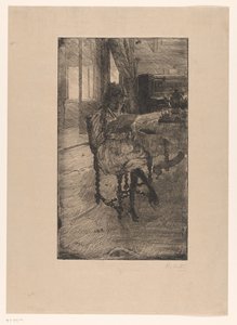 若い女性を読む 作： Barbara Elisabeth van Houten (signed by artist)