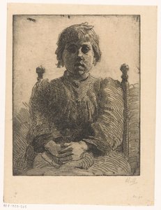 見知らぬ少女の肖像 作： Barbara Elisabeth van Houten (signed by artist)