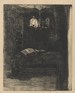 開いた本を持つテーブル 作： Barbara Elisabeth van Houten (signed by artist)
