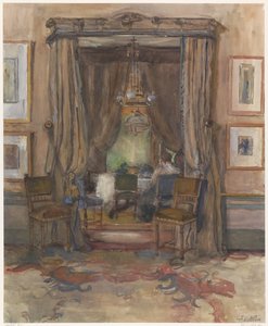 ハーグのリオウ通りのリビングルーム、日中 作： Barbara Elisabeth van Houten