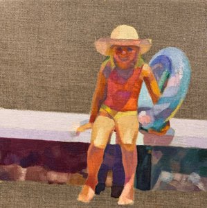 日が暮れる前に、2021年 作： Barbara Hoogeweegen