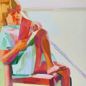 無題7、2021年（キャンバスに油彩） 作： Barbara Hoogeweegen