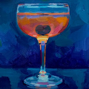 カクテル6、2019年（油彩・ボード 作： Barbara Hoogeweegen