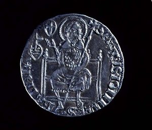 洗礼者聖ヨハネを描いた大きなグエルフの逆、1376（銀）を鋳造（表側は119193を参照） 作： Barduccio di Chierichino