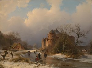 冬景色の中の城 作： バーエンド・コルネリス・コエコエク