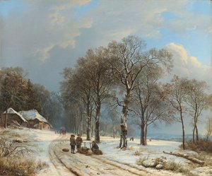 冬の風景 冬の風景 作： Barend Cornelis Koekkoek