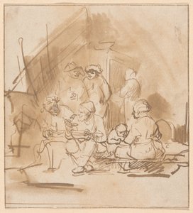 農民の中のサテュロス 作： Barent Fabritius