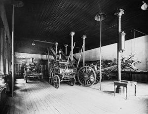 エンジンハウスNo.40（米国イリノイ州シカゴ、1905年頃）（モノクロ写真 作： Barnes and Crosby