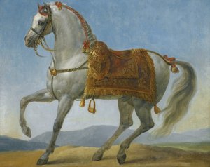 マレンゴ、グロス、アントワーヌジャン、男爵によるフランスのナポレオン1世の馬 作： Baron Antoine Jean Gros