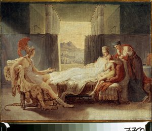 ピエール・ナルシス（ピエール・ナルシス）ゲリン（1774-1833）による絵画「トロイでの災害についてディドに語るアエネアス」 - キャンバスに油彩 - モスクワ、プーシキン美術館 作： Baron Pierre Narcisse Guerin