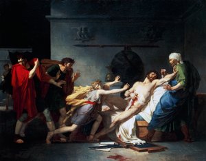 若き日のカトーの死は、ウティチェンシスとしても知られています。 作： Baron Pierre Narcisse Guerin