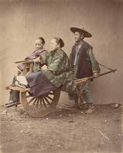 手押し車、1870年代。 作： Baron Raimund von Stillfried