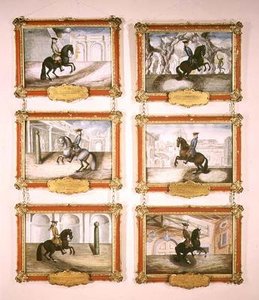 スペイン乗馬学校、6つの乗馬の絵画