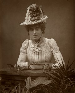 スリのイギリス人女優シシーグラハム、1886年。 作： Barraud