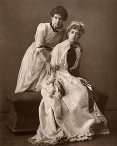 イギリスの女優、エヴェレッタローレンスとグレースオトウェイ、オンチェンジ、1886年 作： Barraud