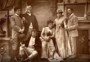 1886年ロンドンのドゥルーリーレーンシアターで運のランのドルリーレーン会社 作： Barraud