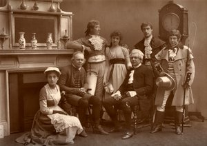 廃墟への道のヴォードビル会社、ロンドン、ヴォードビル劇場で1886 作： Barraud