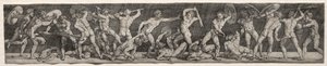裸の男の戦い。 作： Barthel Beham