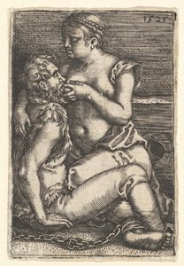 シモンとペロ、17世紀半ば。 作： Barthel Beham