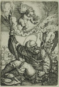 聖クリストファー 作： Barthel Beham