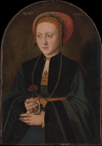 女性の肖像、1533年。 作： Bartholomaeus Bruyn the Elder