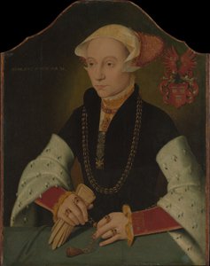 ケルンのスロスギン家の女性の肖像、1557年。 作： Bartholomaeus Bruyn the Younger