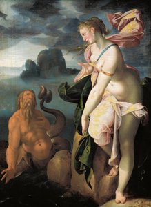グラウコスとスキュラ、1581年 作： Bartholomaeus Spranger