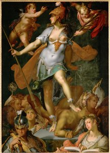 無知に対するミネルヴァの勝利（油彩・キャンバス）