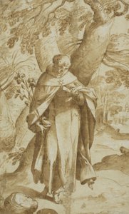聖ドミニクリーディング、1573年 作： Bartholomaeus Spranger