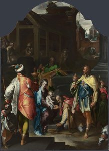 王家の礼拝、1595年 作： Bartholomaeus Spranger