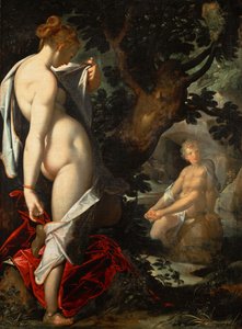 ニンフサルマシスと雌雄同体、1580〜1582年頃 作： Bartholomaeus Spranger