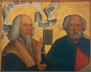 ピーター対ヒューウェンとセントピーター 作： Bartholomäus Zeitblom