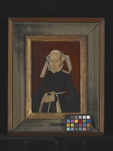 レディの肖像（木に油彩） 作： Bartholomaeus the Elder Bruyn