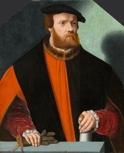 ハインリヒ・クルーデナーの肖像、1580～1590年頃（パネルに油彩） 作： Bartholomaus the Younger Bruyn