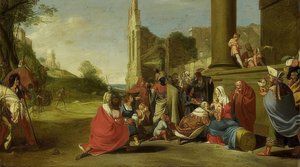 王の崇拝。約1640-1650 作： Bartholomeus Breenbergh