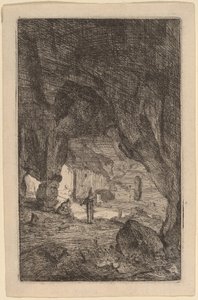 修道士の洞窟 作： Bartholomeus Breenbergh