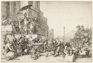 エジプトに穀物を配るヨセフ 作： Bartholomeus Breenbergh