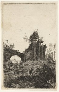 コロッセオの遺跡、「ローマの遺跡」のプレート 10