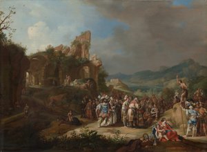 バプテスマのヨハネの説教、1634年。