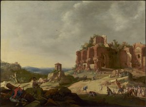 聖ステファノの石打ち 作： Bartholomeus Breenbergh