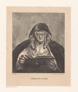読書をしている老婆の肖像画 レンブラントの母 (オブジェクトのタイトル) 作： Bartholomeus Johannes van Hove
