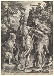 ペルセウスに武装するミネルバとマーキュリー、1604年 作： Bartholomeus Spranger