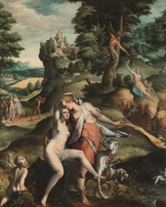 ヴィーナスとアドニス 作： Bartholomeus Spranger