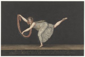 パ・ド・ショールのダンサー、アネット・ケブラー 作： Bartholomeus Ziesenis